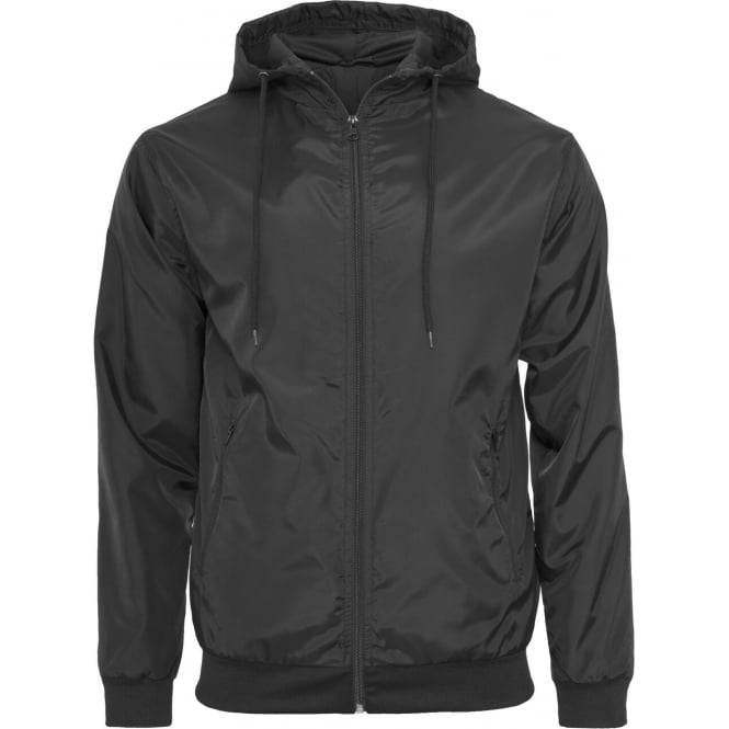 'WTL' Logo Windbreaker - Black