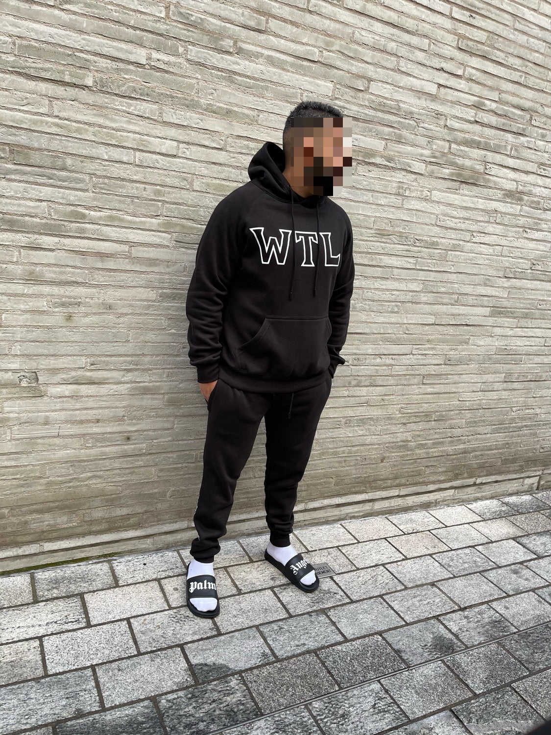 'WTL' Hoodie Tracksuit - Black/White