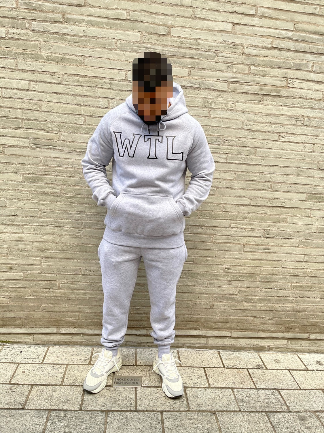 'WTL' Hoodie Tracksuit - Grey/Black