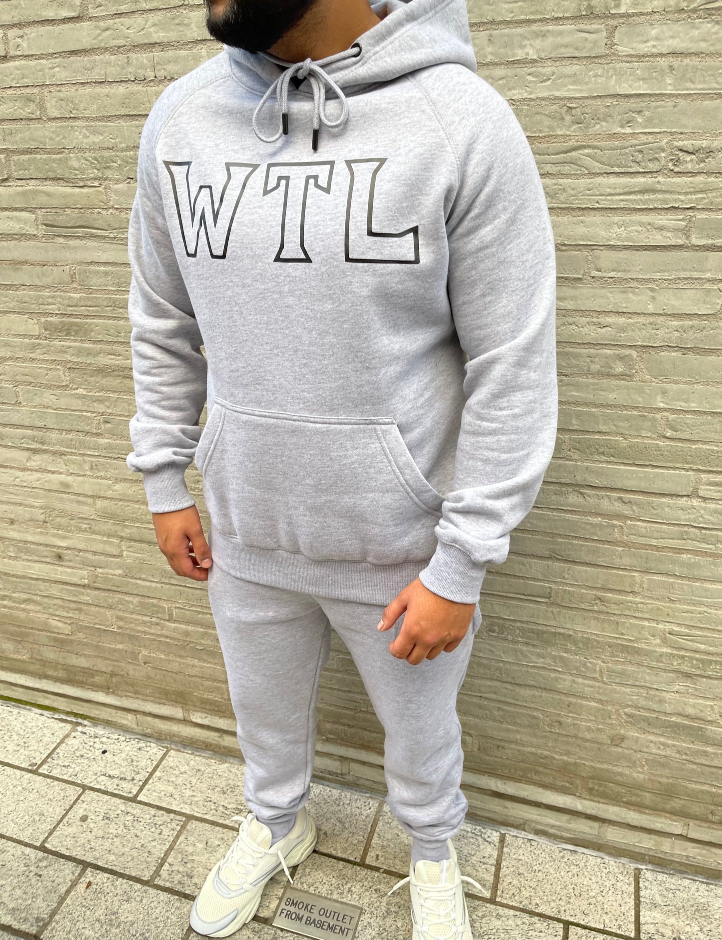 'WTL' Hoodie Tracksuit - Grey/Black