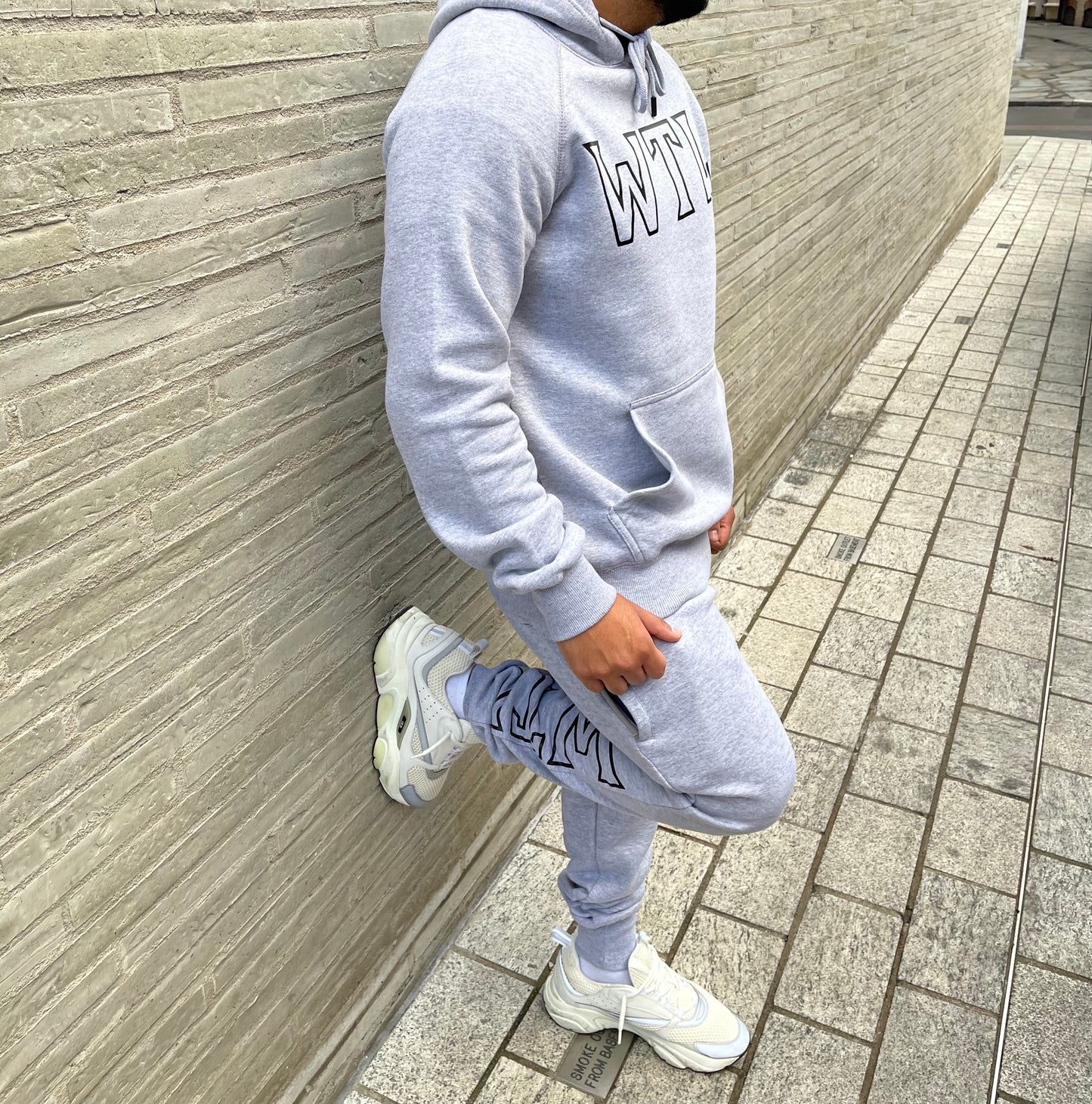 'WTL' Hoodie Tracksuit - Grey/Black